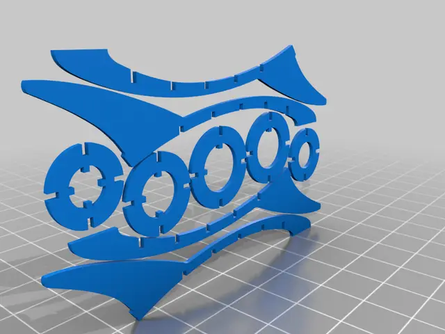 Rocketship business card — modelo 3D