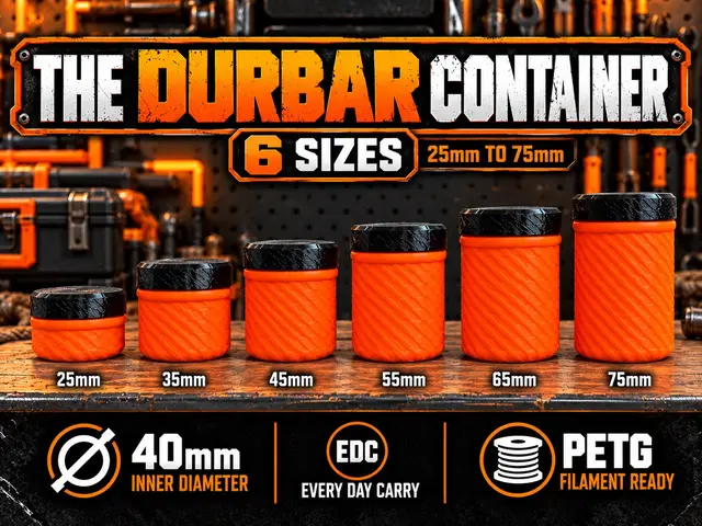 The Durbar Container - 6 Sizes — modelo 3D