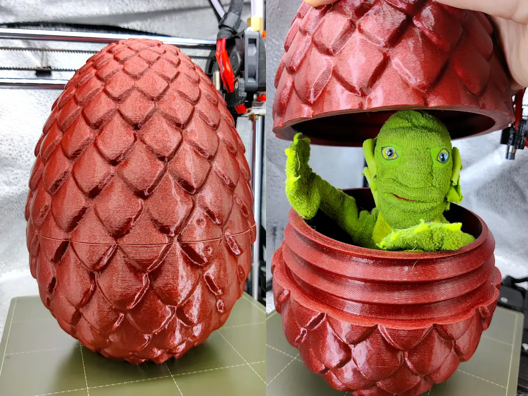 Extra Large Dragon Egg with Threads - (300 percent scaled version) — modelo 3D