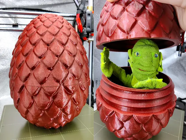 Extra Large Dragon Egg with Threads - (300 percent scaled version) — modelo 3D