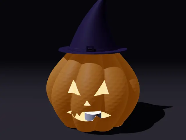 Witch Hat Jack-o’-Lantern – Lidded Pumpkin Lamp & Treat Jar — modelo 3D