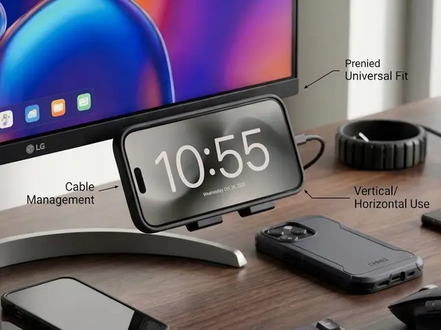 Under Monitor Phone Holder Mount — modelo 3D