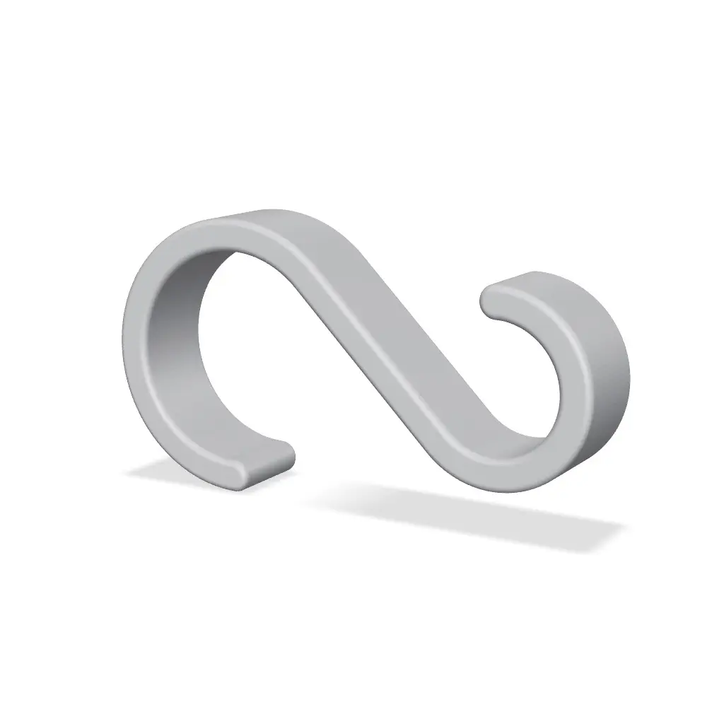 Tangent Arc S Hook - Multi Purpose Hanger — modelo 3D