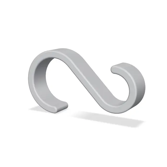 Tangent Arc S Hook - Multi Purpose Hanger — modelo 3D