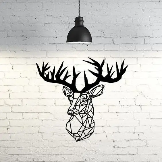 Deer Wall Sculpture 2D — modelo 3D