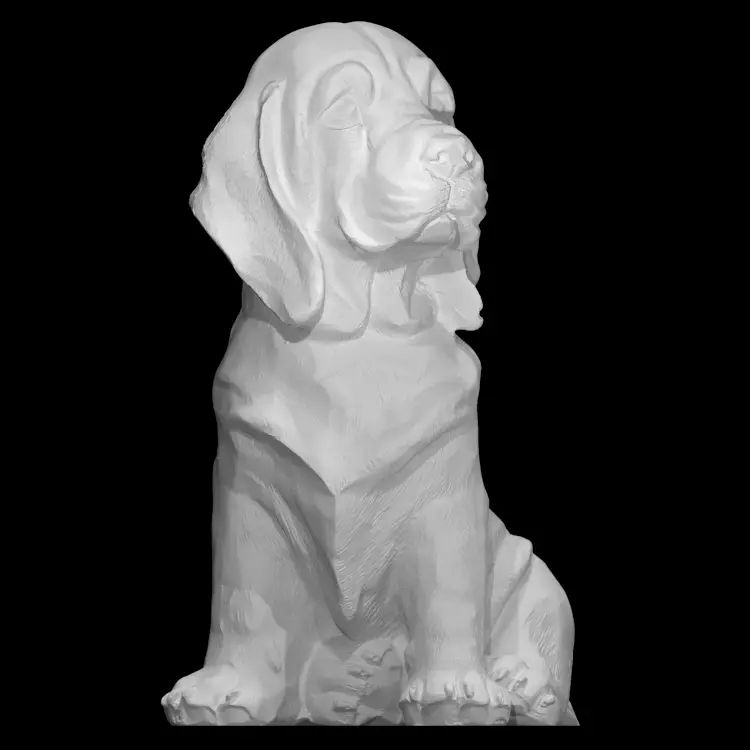 Dog Statuette — modelo 3D