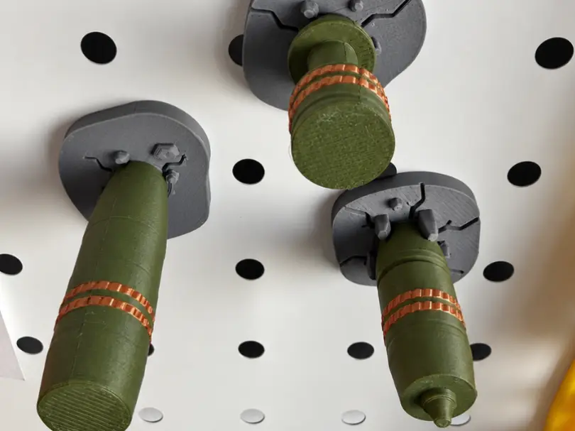 T-34-85 三款炮弹冰箱贴｜混凝土战损系列 — modelo 3D