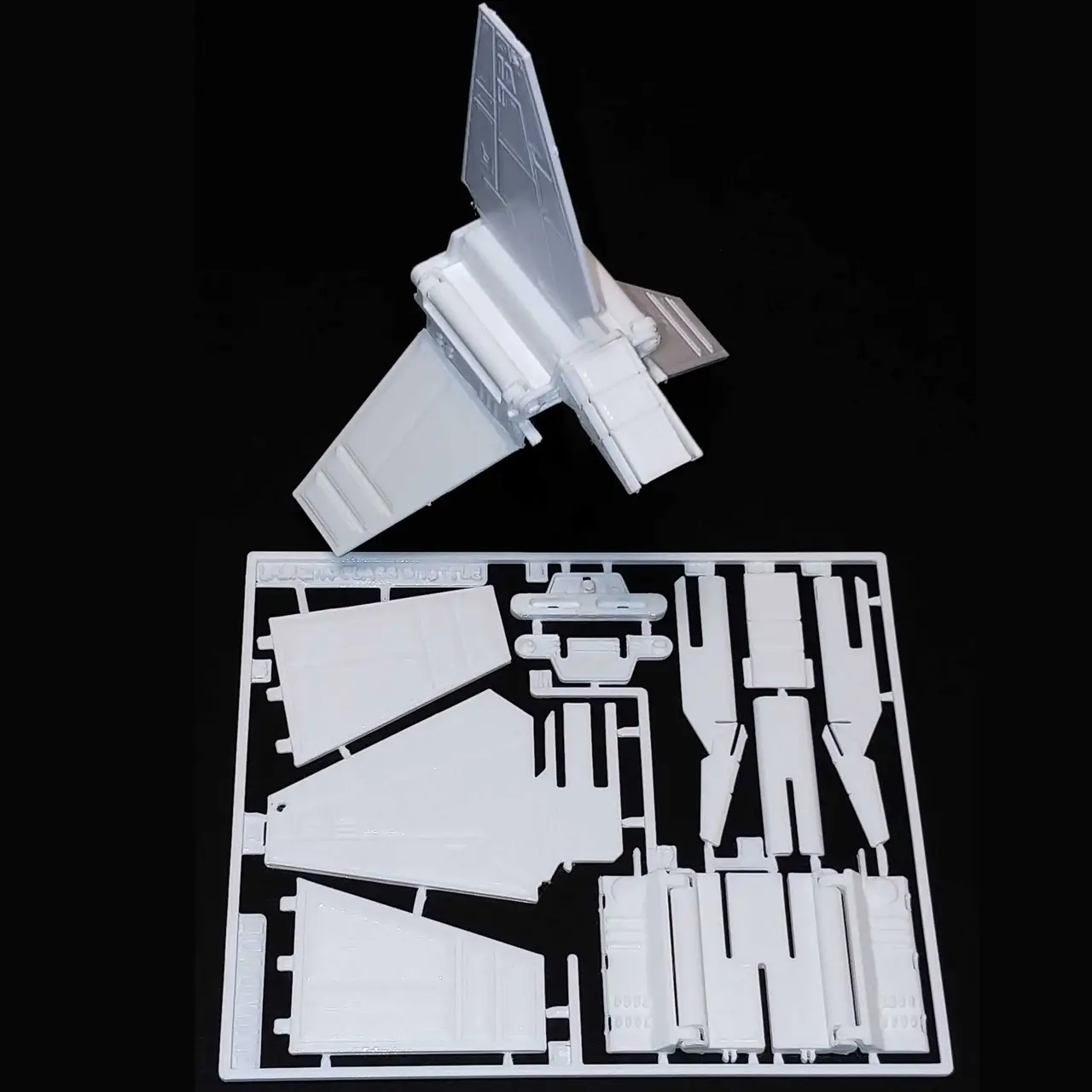 Lambda-Class Imperial Shuttle Kit Card — modelo 3D