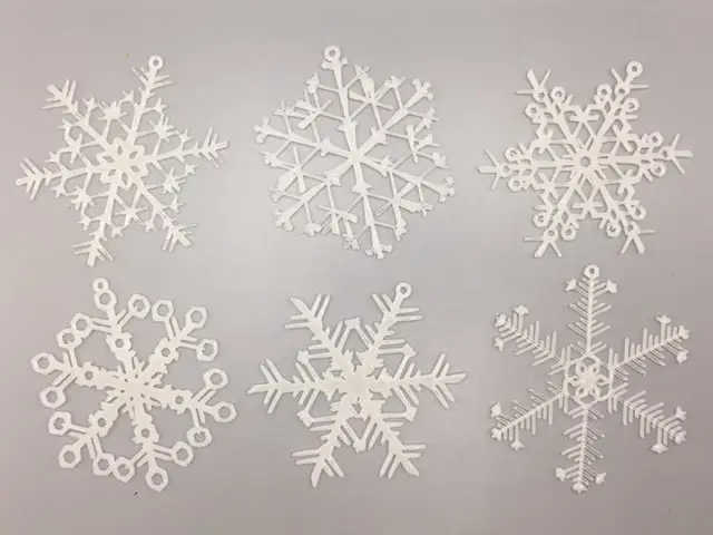 Organic Snowflake Ornaments — modelo 3D