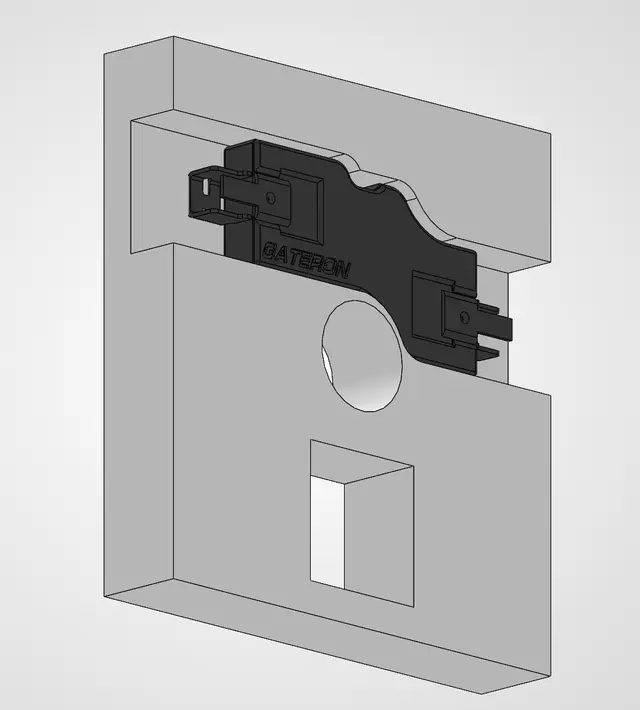 Keyboard switch hot swap base with LED (Geteron) — modelo 3D