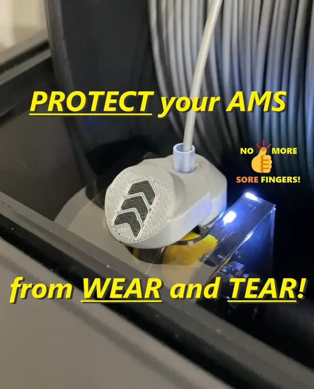 AMS Feeder Funnel Saver Protector Filament Guide — modelo 3D