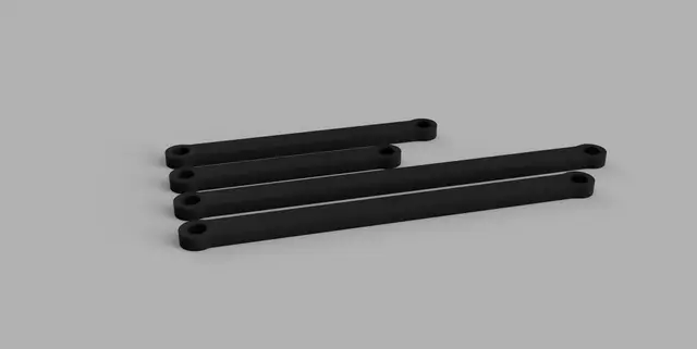 SCX24 Straight Control Arms Modifiable — modelo 3D