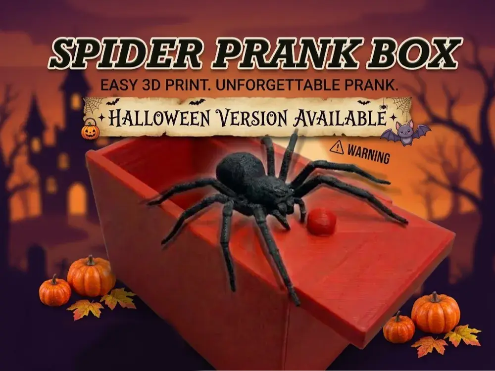 Mechanical Spider Scare Box — modelo 3D