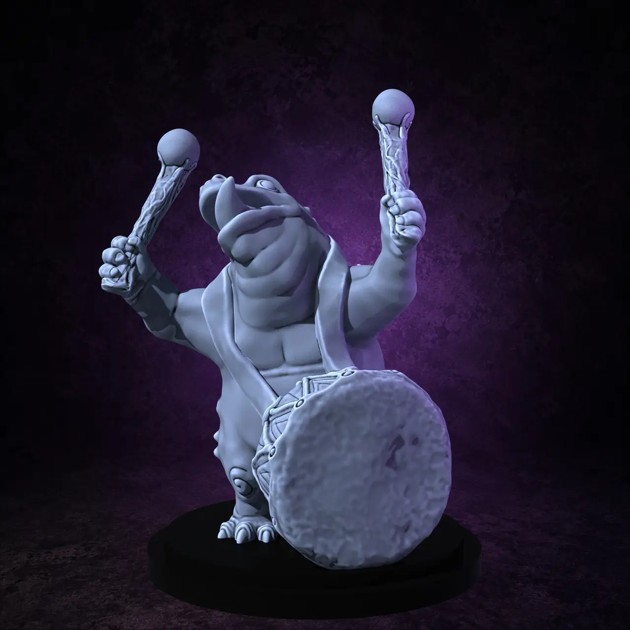 Lizardfolk Drummer (supportless) — modelo 3D