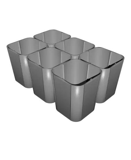 Deep Cell Plug Tray – 2×3 Modular Seed Starter System — modelo 3D