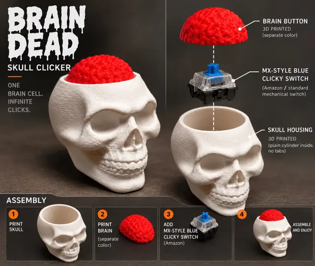 Brain Dead ~ Skull Clicker — modelo 3D