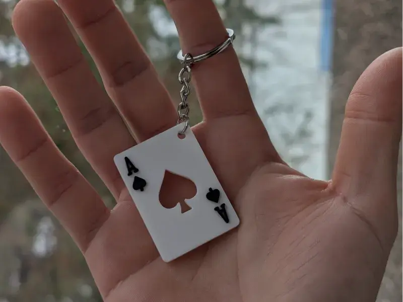 Ace of Spades - Keychain — modelo 3D