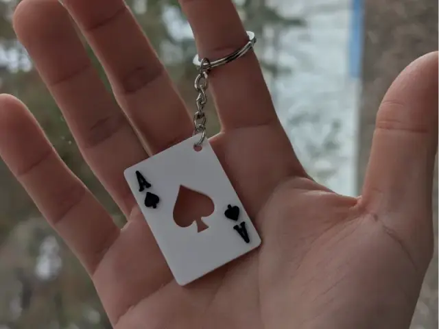 Ace of Spades - Keychain — modelo 3D