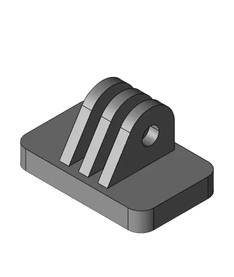 Magnetic gopro mount base — modelo 3D