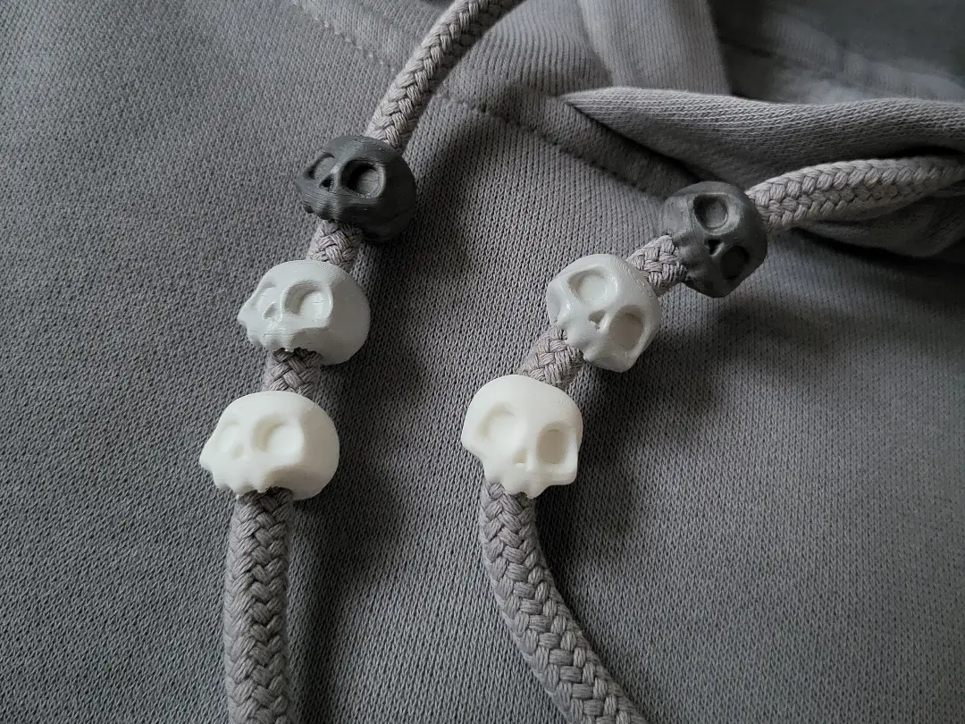 Cute Skull - Drawstring Beads — modelo 3D