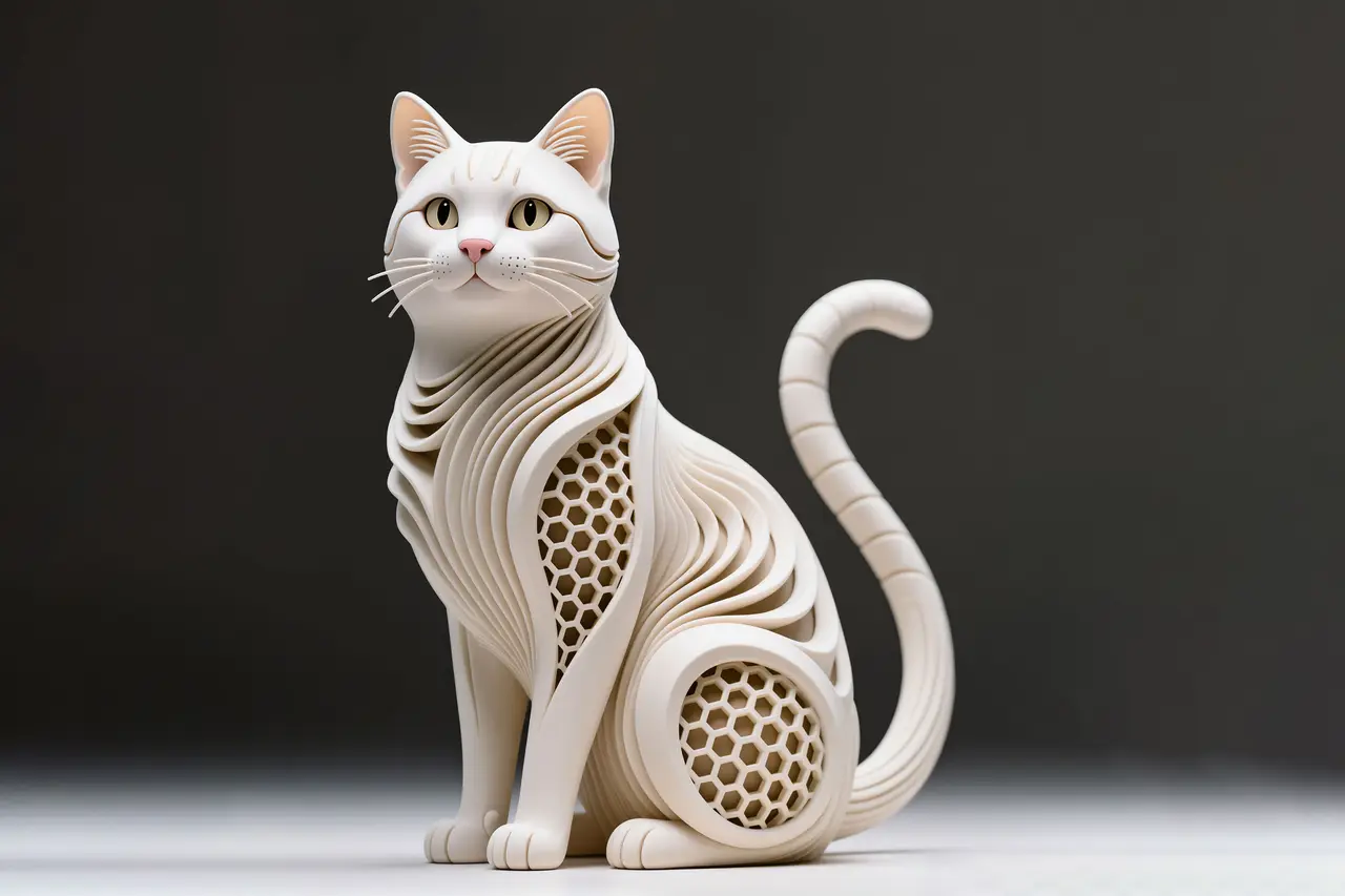 Cat, Hexa Sculpture — modelo 3D