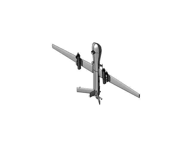 MQ-1 PREDATOR.STEP — modelo 3D
