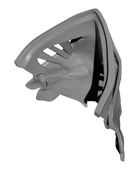 Arcane Ekko Mask & Bat-Sword - Wearable LoL Cosplay Set - No Supports 3D Print STL/3MF — modelo 3D