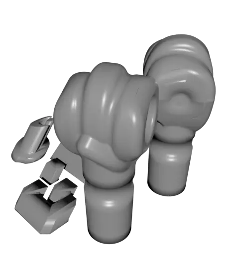 Chunky Luigi - FREE Super Mario Bros Kit | No Supports, No AMS, No Glue — modelo 3D