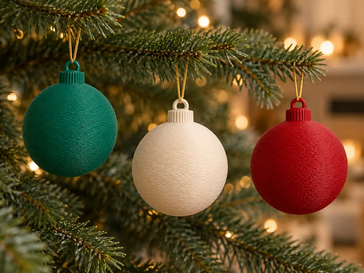 Classic Christmas Baubles — modelo 3D