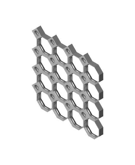 4x4 MU - Center Grid Interfitted - MultiBoard Octagon Plate — modelo 3D