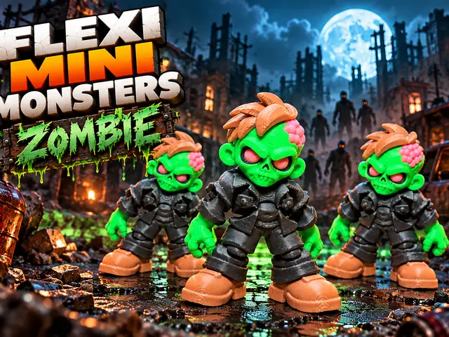 Flexi Mini Monsters: Zombie — modelo 3D