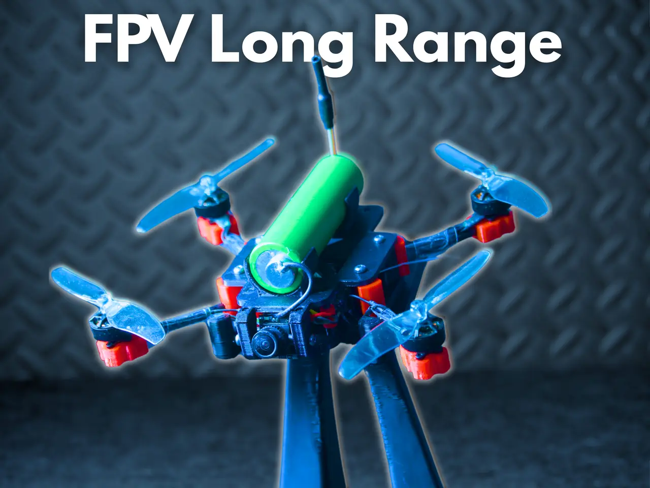 18650 Micro Foldable FPV Drone — modelo 3D
