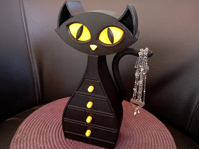 atomic cat drawer jewelry box — modelo 3D