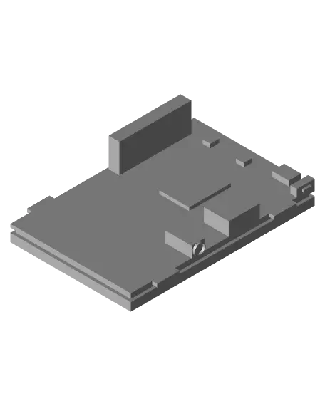 Raspberry Pi 3B Touchscreen, LCD Display (MPI3508) — modelo 3D