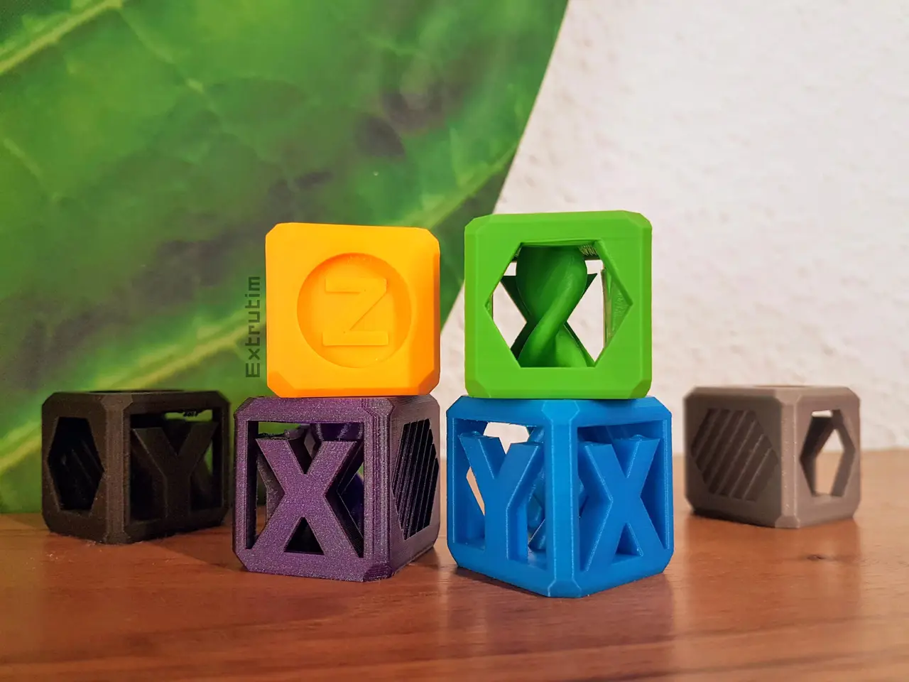 Helix Test Cube / Filament Sample / XYZ Calibration — modelo 3D