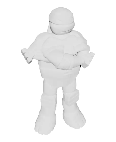 Ninja Turtle Figures — Retro-Inspired Collectible Set — modelo 3D