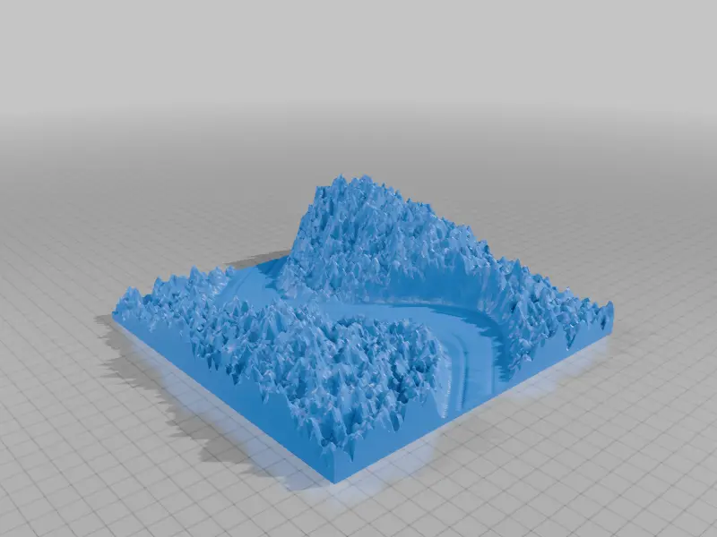 HO scale rocky canyon — modelo 3D