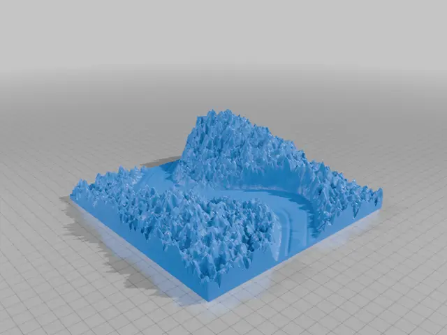 HO scale rocky canyon — modelo 3D