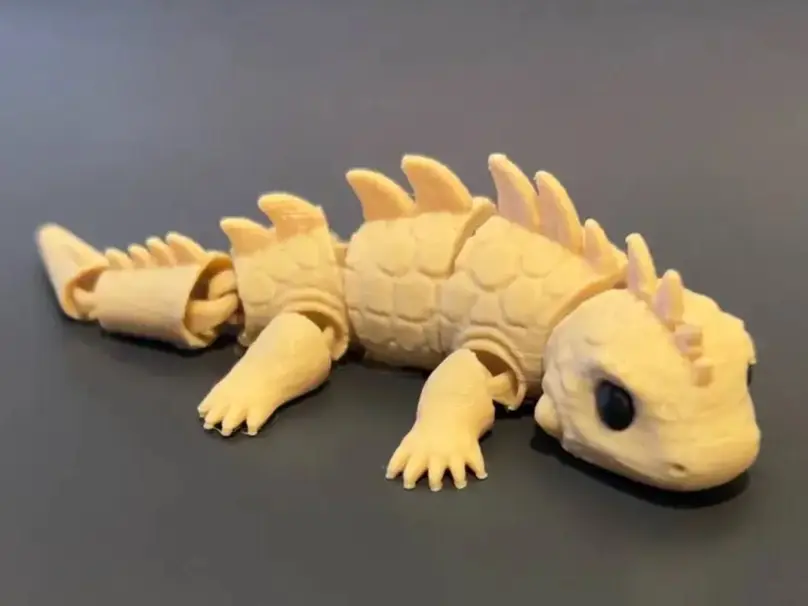 Cute Spiky flexi Lizard, articulated model — modelo 3D