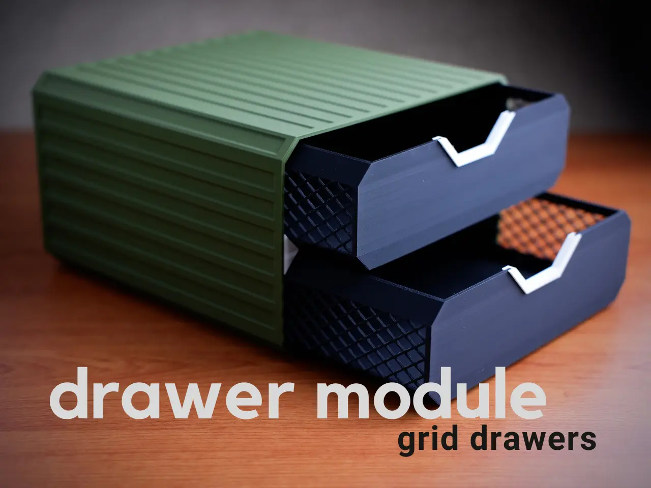 drawer module · reDesk — modelo 3D