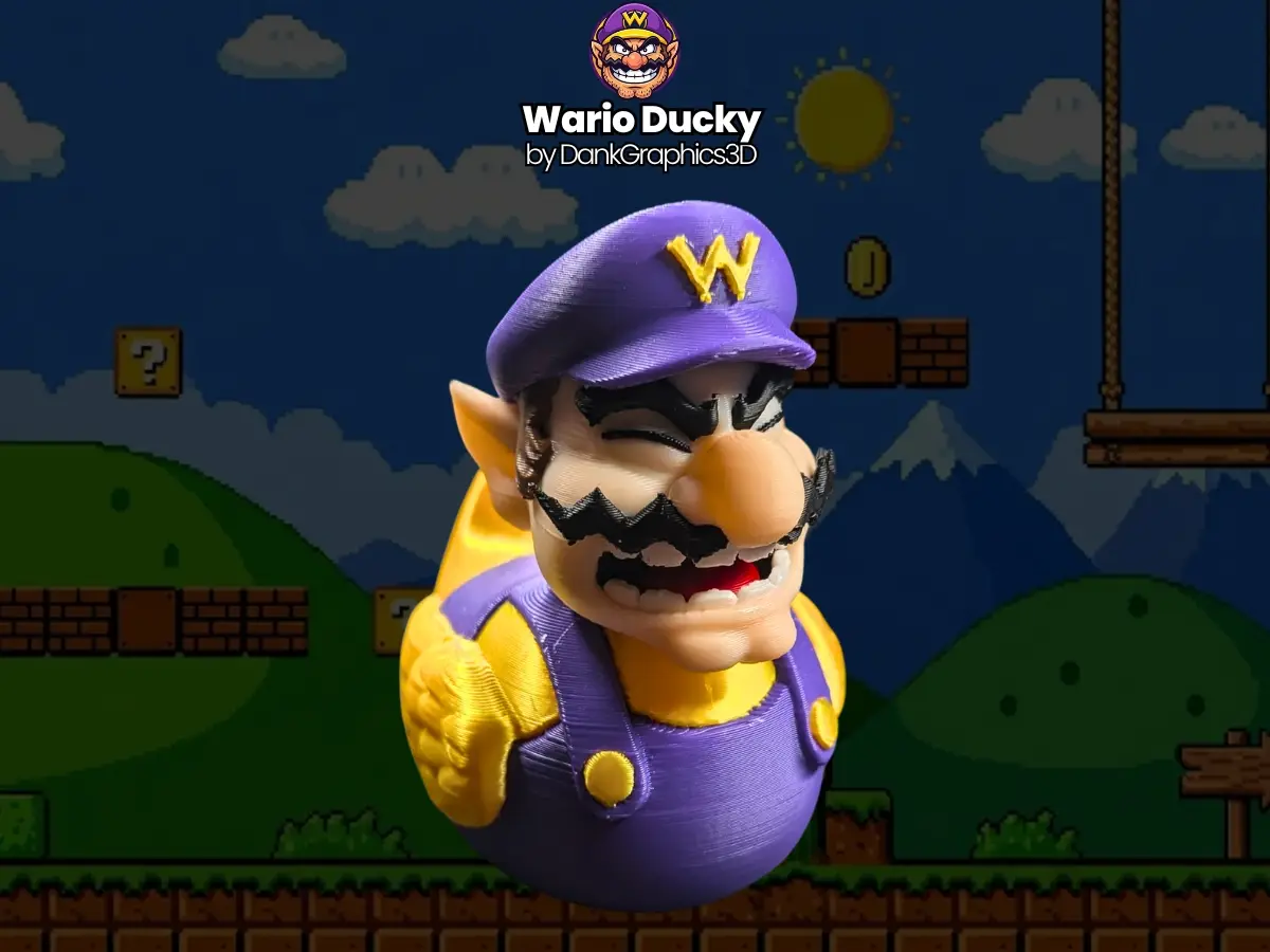 DG3D Print-In-Place Wario Multicolor Duck — modelo 3D