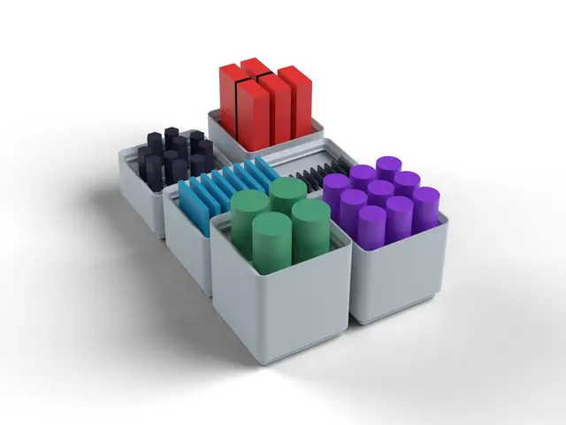 Gridfinity Storage Pack - SD and microSD Cards, AA and AAA Batteries, Hex Bits, USB Sticks (OpenSCAD) — modelo 3D