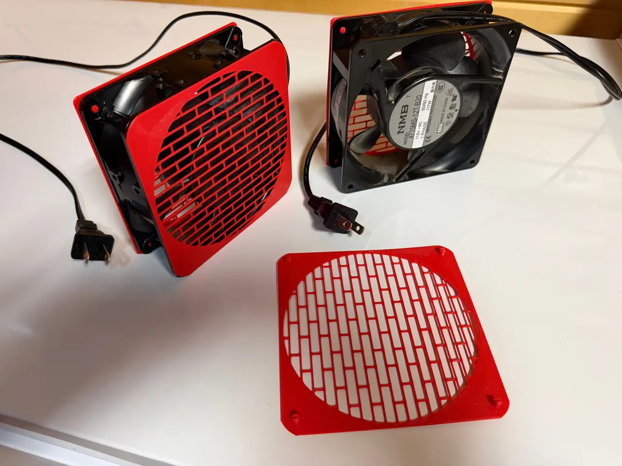 120 mm fan grill cover - no fasteners — modelo 3D