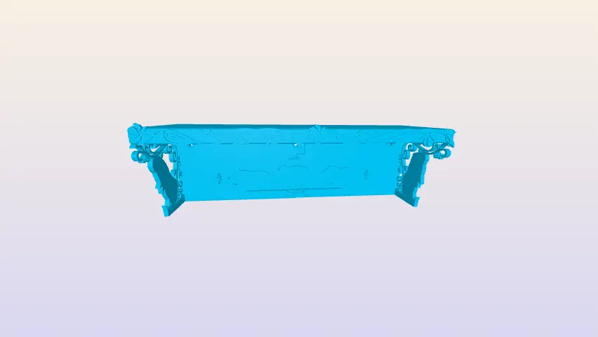 Guinea Pig Themed Shelf (≈12.5" x 4" x 4") [No supports* or glue needed] — modelo 3D