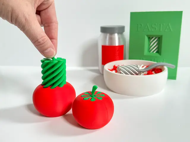 Pasta Playset: Tomato Twist Fidget — modelo 3D