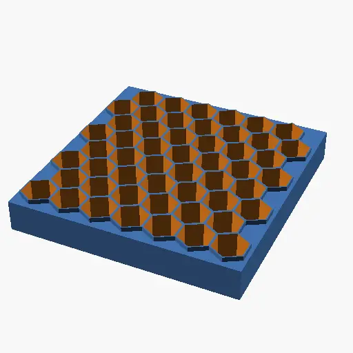 Hexagonal Honeycomb Desk Organizer — modelo 3D