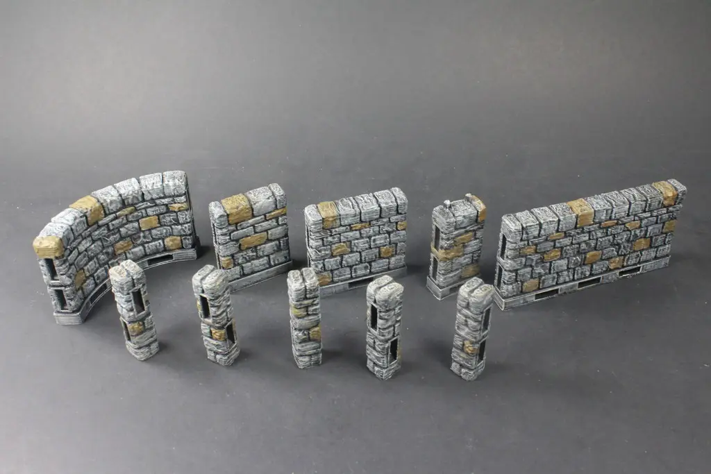 OpenLOCK Dungeon Stone Primary Walls — modelo 3D