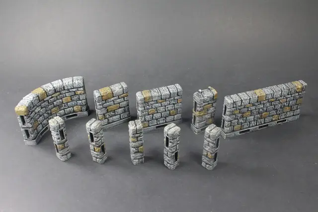 OpenLOCK Dungeon Stone Primary Walls — modelo 3D