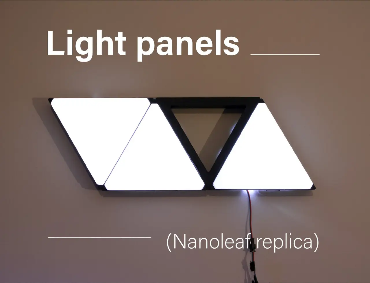 Light panels - nanoleaf replica - wall panel — modelo 3D