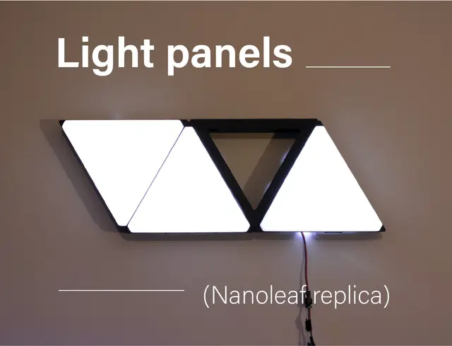 Light panels - nanoleaf replica - wall panel — modelo 3D